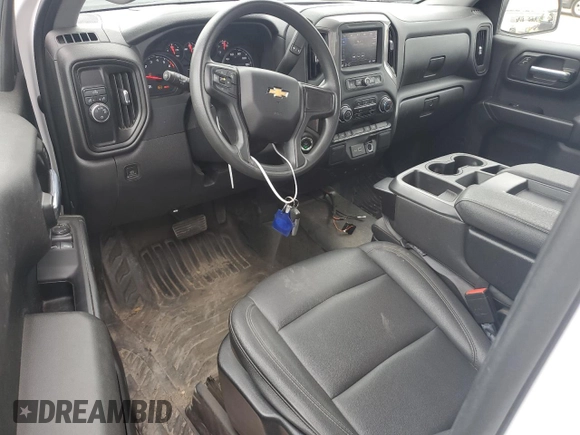 2023 Chevrolet Silverado 1500 Work Truck with VIN 3GCNAAED0PG104319, listed as a Copart auction lot 42690305 with 24,108 mi miles and Salvage Title. Bid and sale history available at carsss.com. Image 8.