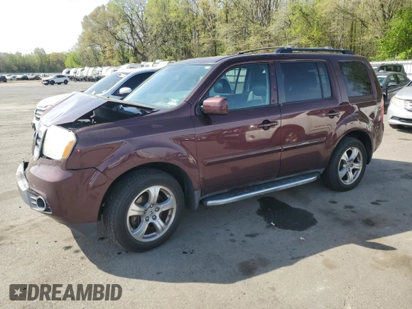 2015 Honda Pilot EX-L z VIN 5FNYF4H54FB029066, wystawiony jako Copart lot #54774505 z przebiegiem Nie podano mil oraz Szkoda całkowita • Salvage title. Historia ofert i sprzedaży dostępna na DreamBid. Obrazek 1.