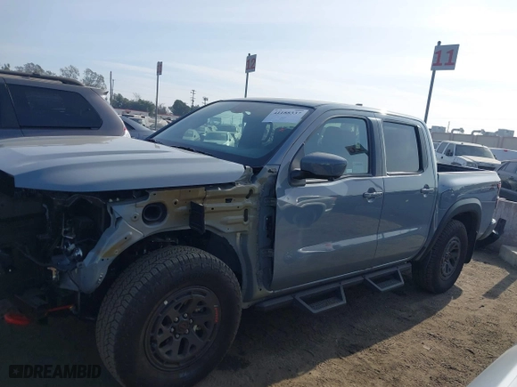 2025 Nissan Frontier SV with VIN 1N6ED1EJ1SN606654, listed as a IAAI auction lot 41188337 with 3,567 mi miles. Bid and sale history available at carsss.com. Image 15.