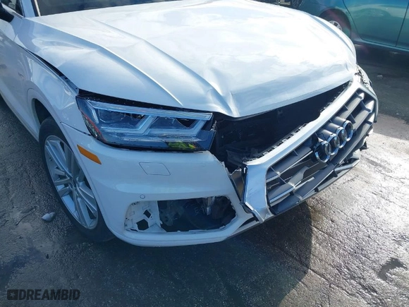 2018 Audi Q5 Premium Plus with VIN WA1BNAFYXJ2162554, listed as a IAAI auction lot 41277214 with 54,796 mi miles. Bid and sale history available at carsss.com. Image 18.