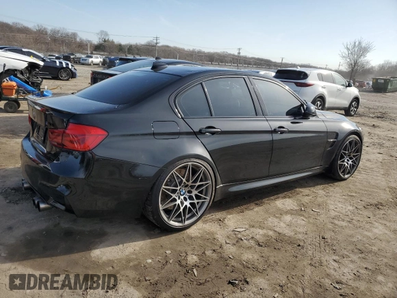 2017 BMW M3 with VIN WBS8M9C51H5G83484, listed as a Copart auction lot 46678444 with 71,683 mi miles. Bid and sale history available at carsss.com. Image 3.