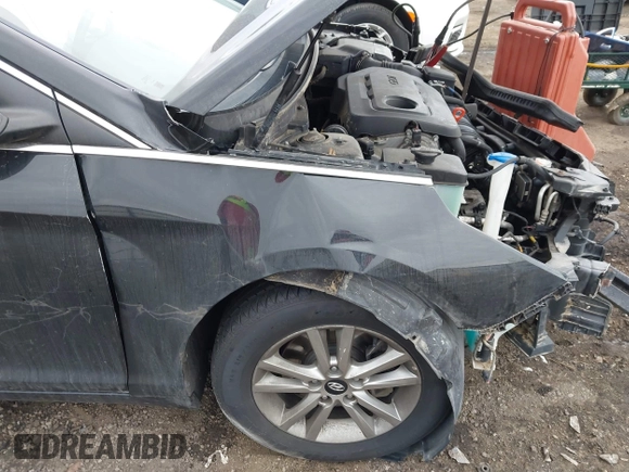 2017 Hyundai Sonata 2.4L with VIN 5NPE24AF5HH446864, listed as a IAAI auction lot 41701970 with 130,302 mi miles and . Bid and sale history available at carsss.com. Image 6.