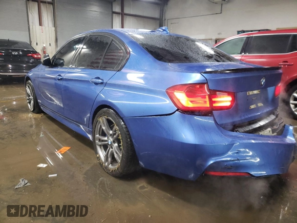 2015 BMW 3 Series 335i xDrive with VIN WBA3B9C56FP705241, listed as a Copart auction lot 85219074 with 193,438 mi miles and Salvage title. Bid and sale history available at DreamBid. Image 2.
