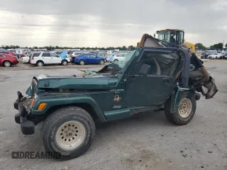 2000 Jeep Wrangler Sahara with VIN 1J4FA59SXYP785570, listed as a Copart auction lot 57659664 with 0 mi miles and Salvage Title. Bid and sale history available at carsss.com. Image 1.