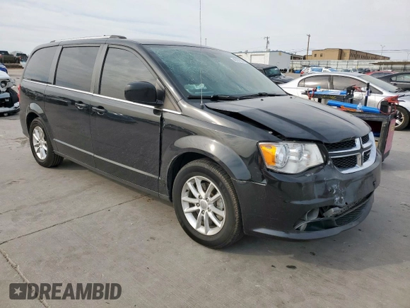 2019 Dodge Grand Caravan SXT with VIN 2C4RDGCG9KR662312, listed as a Copart auction lot 48182105 with 191,199 mi miles and Salvage Title. Bid and sale history available at DreamBid. Image 4.