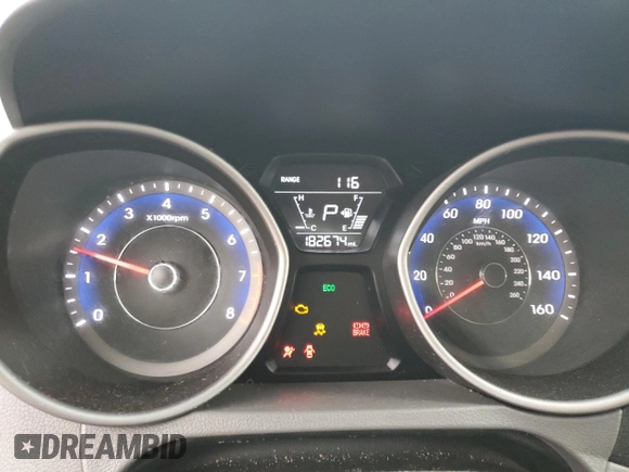 2014 Hyundai Elantra Sport с VIN KMHDH4AHXEU173851, выставлен на аукционе Copart как лот 58183745 с пробегом 182 674 миль миль и Списание • Salvage title. История ставок и продаж доступна на DreamBid. Изображение 9.
