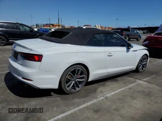 2018 Audi S5 Premium Plus z VIN WAUY4GF59JN004438, wystawiony jako Copart lot #57153865 z przebiegiem 24 970 mil mil oraz Szkody całkowita. Historia ofert i sprzedaży dostępna na DreamBid. Obrazek 3.