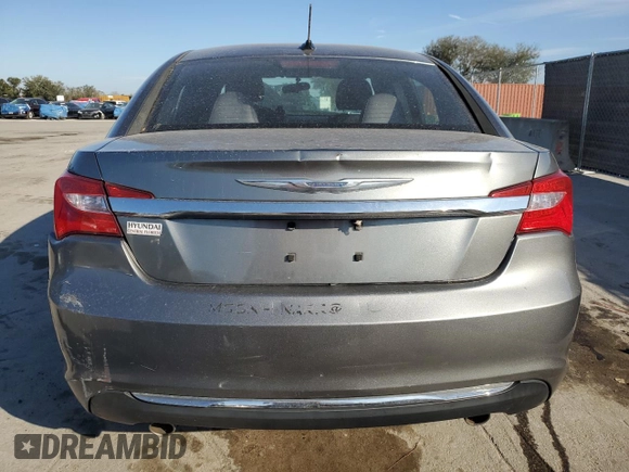 2013 Chrysler 200 LX with VIN 1C3CCBAG2DN767423, listed as a Copart auction lot 87715355 with 145,956 mi miles and Salvage Title. Bid and sale history available at carsss.com. Image 6.