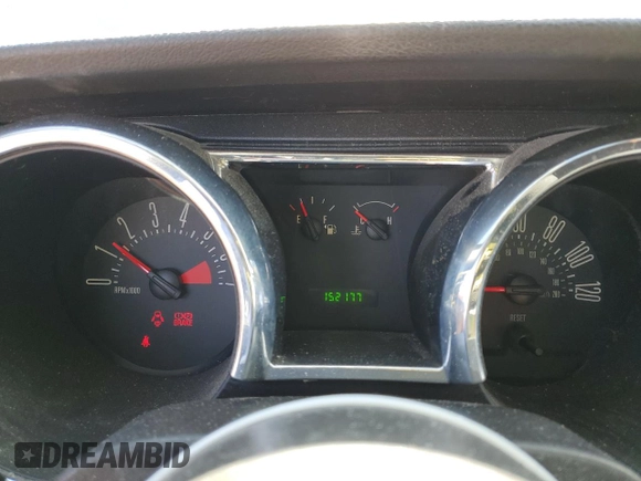 2008 Ford Mustang Deluxe with VIN 1ZVHT80N385149096, listed as a Copart auction lot 44723095 with 152,177 mi miles and Salvage Title. Bid and sale history available at DreamBid. Image 9.