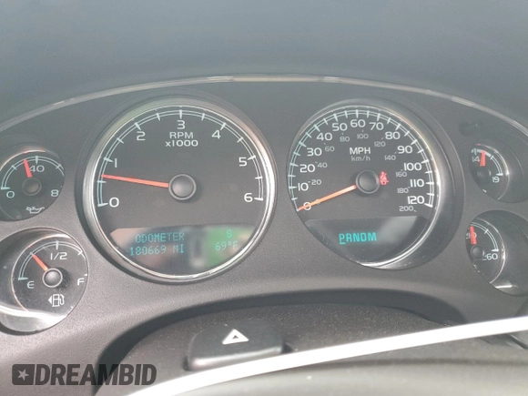 2013 GMC Yukon Denali with VIN 1GKS1EEFXDR212216, listed as a Copart auction lot 51215745 with 180,669 mi miles and Salvage Title. Bid and sale history available at carsss.com. Image 9.