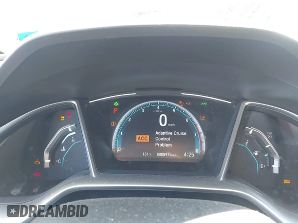 2019 Honda Civic Sedan EX with VIN JHMFC1F31KX005256, listed as a IAAI auction lot 41765551 with 80,897 mi miles. Bid and sale history available at carsss.com. Image 7.
