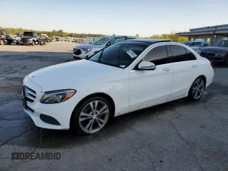2017 Mercedes-Benz C with VIN 55SWF4JBXHU179093, listed as a Copart auction lot 52219015 with 127,951 mi miles and Clean Title. Bid and sale history available at carsss.com. Image 1.