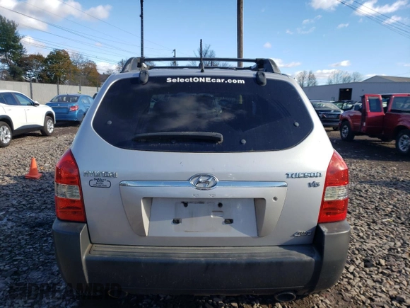 2006 Hyundai Tucson GLS with VIN KM8JN72D06U298853, listed as a Copart auction lot 80314274 with Not Provided miles and Salvage Title. Bid and sale history available at carsss.com. Image 6.