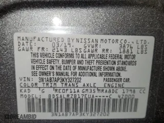 2019 Nissan Sentra SV with VIN 3N1AB7AP3KY327202, listed as a Copart auction lot 79329694 with 59,116 mi miles and Salvage Title. Bid and sale history available at carsss.com. Image 12.