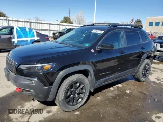 2022 Jeep Cherokee Trailhawk with VIN 1C4PJMBX3ND546272, listed as a Copart auction lot 47241475 with 33,988 mi miles and Salvage title. Bid and sale history available at DreamBid. Image 1.