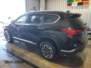 2023 Hyundai Santa Fe Hybrid Blue with VIN 5NMS2DA12PH008063, listed as a Copart auction lot 76351694 with 0 mi miles and Salvage Title. Bid and sale history available at carsss.com. Image 2.