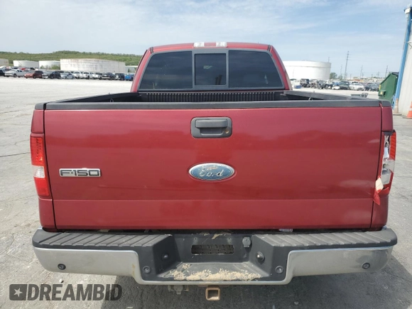 2007 Ford F-150 XLT with VIN 1FTPX14507NA69290, listed as a Copart auction lot 53051405 with Not provided miles and Salvage title. Bid and sale history available at DreamBid. Image 6.