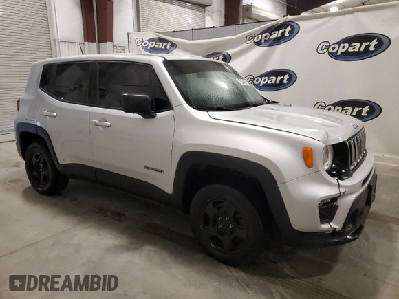 2020 Jeep Renegade Sport z VIN ZACNJBAB0LPL24947, wystawiony jako Copart lot #54792725 z przebiegiem 75 045 mil mil oraz Czysty tytuł • Clean title. Historia ofert i sprzedaży dostępna na DreamBid. Obrazek 4.