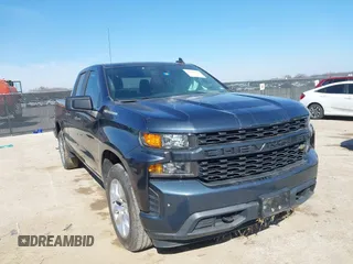 2020 Chevrolet Silverado 1500 Custom with VIN 1GCRWBEK8LZ194773, listed as a IAAI auction lot 41568424 with 127,209 mi miles. Bid and sale history available at carsss.com. Image 1.