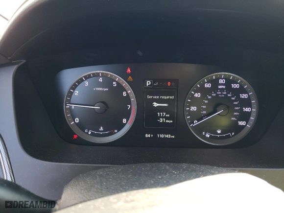2015 Hyundai Sonata 2.4L Limited with VIN 5NPE34AF9FH197303, listed as a Copart auction lot 47615085 with 110,143 mi miles and Salvage Title. Bid and sale history available at carsss.com. Image 9.