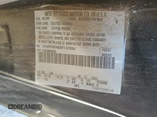 1999 Ford Mustang with VIN 1FAFP4048XF153206, listed as a Copart auction lot 45626205 with Not provided miles and Salvage title. Bid and sale history available at DreamBid. Image 12.