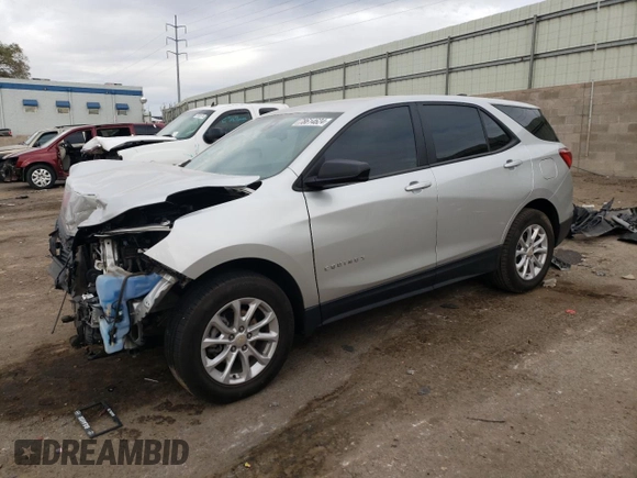 2021 Chevrolet Equinox LS with VIN 3GNAXFEV4MS139058, listed as a Copart auction lot 78614624 with 56,555 mi miles and Salvage title. Bid and sale history available at DreamBid. Image 1.