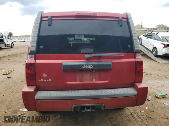 2006 Jeep Commander z VIN 1J8HG48N86C288775, wystawiony jako Copart lot #54603685 z przebiegiem 148 238 mil mil oraz Szkoda całkowita • Salvage title. Historia ofert i sprzedaży dostępna na DreamBid. Obrazek 6.