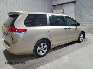 2011 Toyota Sienna with VIN 5TDZK3DC6BS043328, listed as a Copart auction lot 57793075 with 252,087 mi miles and Clean title. Bid and sale history available at DreamBid. Image 3.