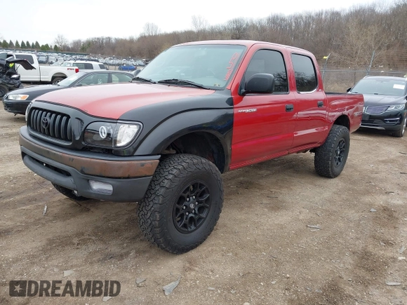 2002 Toyota Tacoma PreRunner with VIN 5TEGN92NX2Z101689, listed as a IAAI auction lot 41919352 with 201,834 mi miles and . Bid and sale history available at DreamBid. Image 2.