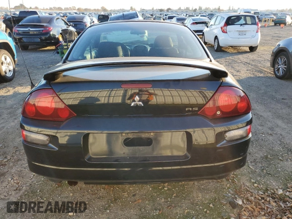 2002 Mitsubishi Eclipse RS with VIN 4A3AC34G52E104748, listed as a Copart auction lot 83438794 with 111,306 mi miles and Salvage Title. Bid and sale history available at carsss.com. Image 6.