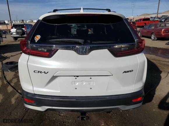 2022 Honda CR-V EX with VIN 7FARW2H52NE040160, listed as a Copart auction lot 43284745 with 21,469 mi miles and Salvage Title. Bid and sale history available at carsss.com. Image 6.