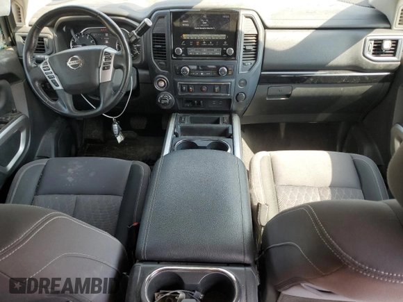 2022 Nissan Titan SV with VIN 1N6AA1ED1NN103079, listed as a Copart auction lot 53659185 with 51,955 mi miles and Salvage title. Bid and sale history available at DreamBid. Image 8.