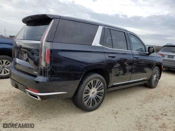 2021 Cadillac Escalade Premium Luxury Platinum with VIN 1GYS4DKL4MR182891, listed as a Copart auction lot 74943544 with 0 mi miles and Non Repairable. Bid and sale history available at carsss.com. Image 3.