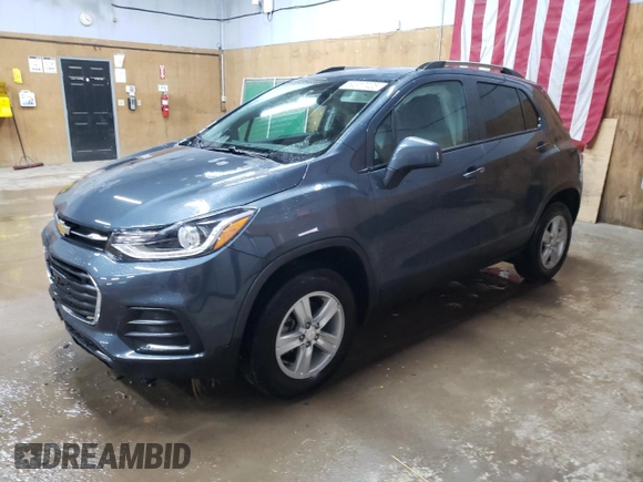 2022 Chevrolet Trax LT with VIN KL7CJPSM1NB541148, listed as a Copart auction lot 54317405 with 20,533 mi miles and Clean Title. Bid and sale history available at carsss.com. Image 1.
