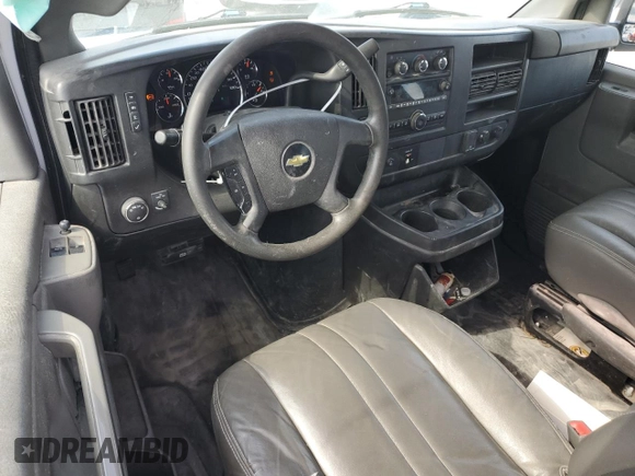 2017 Chevrolet Express Cargo with VIN 1GCWGAFF4H1352771, listed as a Copart auction lot 54472305 with 106,950 mi miles and Salvage title. Bid and sale history available at DreamBid. Image 8.