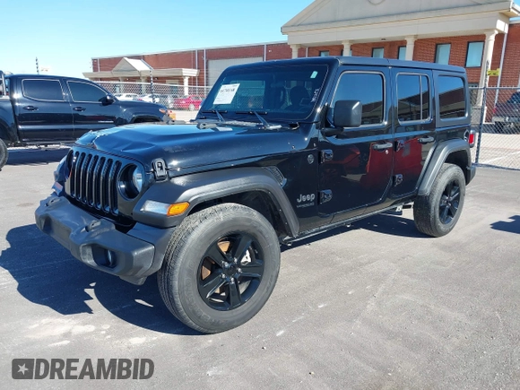 2022 Jeep Wrangler Unlimited Sport with VIN 1C4HJXDG0NW200459, listed as a IAAI auction lot 41740168 with 19,019 mi miles and . Bid and sale history available at DreamBid. Image 18.