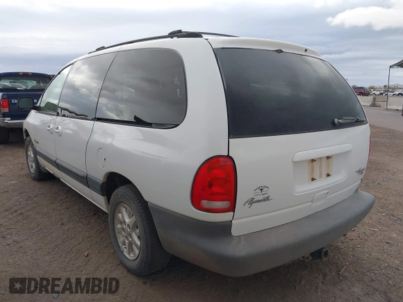 1999 Plymouth Voyager Grand SE z VIN 1P4GP44G5XB637050, wystawiony jako IAAI lot #41702235 z przebiegiem 335 309 mil mil oraz . Historia ofert i sprzedaży dostępna na DreamBid. Obrazek 3.