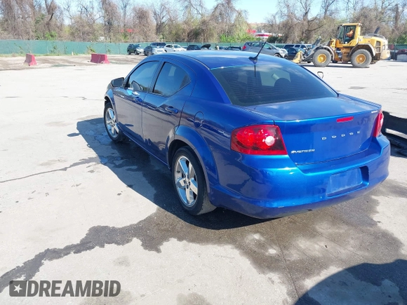 2013 Dodge Avenger SE with VIN 1C3CDZAB6DN653869, listed as a IAAI auction lot 41984957 with 163,626 mi miles. Bid and sale history available at carsss.com. Image 3.
