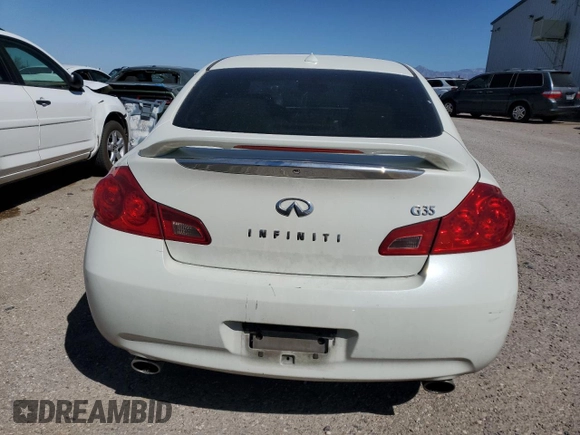 2008 Infiniti G35 Journey with VIN JNKBV61E78M226515, listed as a Copart auction lot 72430374 with 138,241 mi miles and Salvage Title. Bid and sale history available at DreamBid. Image 6.