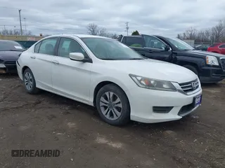 2013 Honda Accord LX z VIN 1HGCR2F30DA226539, wystawiony jako IAAI lot #41728039 z przebiegiem 142 719 mil mil oraz . Historia ofert i sprzedaży dostępna na DreamBid. Obrazek 1.