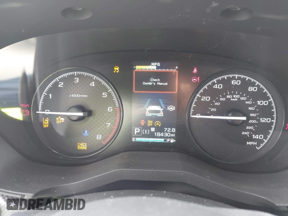 2022 Subaru Forester with VIN JF2SKAAC3NH503999, listed as a IAAI auction lot 42373622 with 18,430 mi miles and . Bid and sale history available at DreamBid. Image 7.