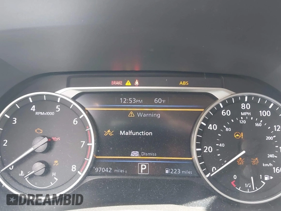 2022 Nissan Sentra SV z VIN 3N1AB8CV1NY253882, wystawiony jako IAAI lot #41942906 z przebiegiem 97 042 mil mil oraz . Historia ofert i sprzedaży dostępna na DreamBid. Obrazek 16.