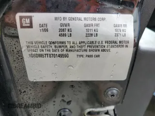 2007 Cadillac CTS with VIN 1G6DM57T070149590, listed as a Copart auction lot 81267574 with 126,718 mi miles and Salvage Title. Bid and sale history available at carsss.com. Image 12.