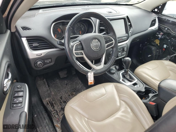 2017 Jeep Cherokee Limited with VIN 1C4PJMDS2HW657115, listed as a Copart auction lot 46327425 with 131,930 mi miles and Salvage Title. Bid and sale history available at carsss.com. Image 8.