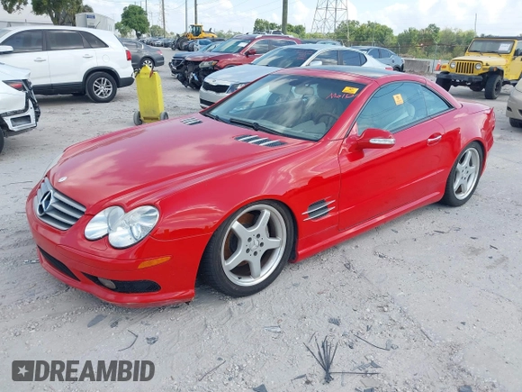 2003 Mercedes-Benz SL 500 with VIN WDBSK75F83F019842, listed as a IAAI auction lot 42155133 with Not provided miles and . Bid and sale history available at DreamBid. Image 2.