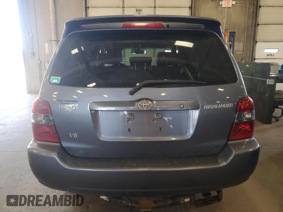 2007 Toyota Highlander w/3rd Row with VIN JTEDP21A970129098, listed as a Copart auction lot 55512315 with 187,344 mi miles and Salvage title. Bid and sale history available at DreamBid. Image 6.
