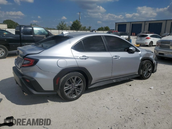 2023 Subaru WRX with VIN JF1VBAB63P8814507, listed as a Copart auction lot 69670544 with 13,417 mi miles and Salvage title. Bid and sale history available at DreamBid. Image 3.