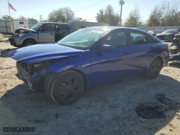 2022 Hyundai Elantra Essential with VIN KMHLM4AG7NU312154, listed as a Copart auction lot 46621275 with 20,985 mi miles and Salvage Title. Bid and sale history available at carsss.com. Image 1.