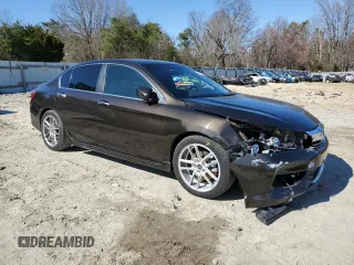 2016 Honda Accord Sport with VIN 1HGCR2F59GA108480, listed as a Copart auction lot 49613955 with 131,612 mi miles and Salvage Title. Bid and sale history available at DreamBid. Image 4.