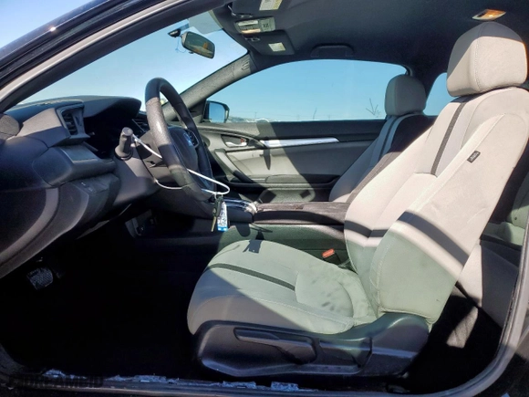 2018 Honda Civic Coupe LX with VIN 2HGFC4B51JH301473, listed as a Copart auction lot 50171155 with 57,028 mi miles and Salvage Title. Bid and sale history available at carsss.com. Image 7.